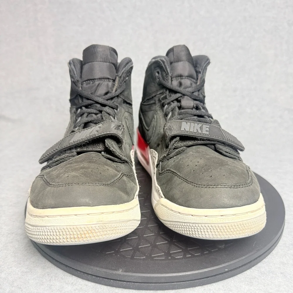 Nike Air Jordan Legacy 312 Black Fire Red Elephant Print AV3922-060 Mens 10.5